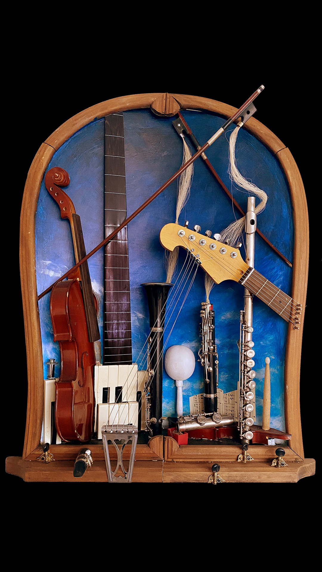 Refined Music 2023 Mixed Media 33”X26”X5”
